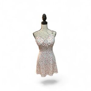 White and Red Polka Dot Dress